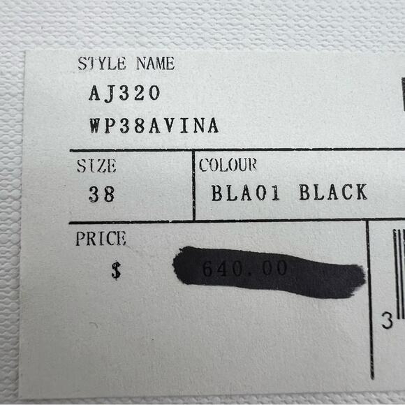 IRO Avina Leather Fold Over Mid Calf Boots In Black Silver Heels Size 7 NEW - Picture 13 of 15